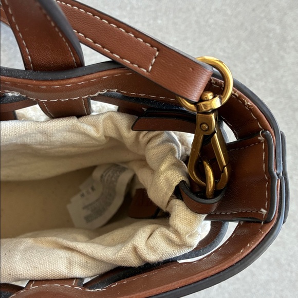 Zara Brown and Cream Teddy Bag - Picture 4 of 5